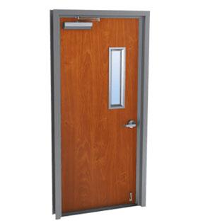 ticari-ahsap-akustik-kapi-cam-kitli